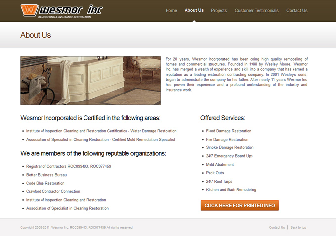 Wesmor, Inc. Remodeling and Insurance Restoration