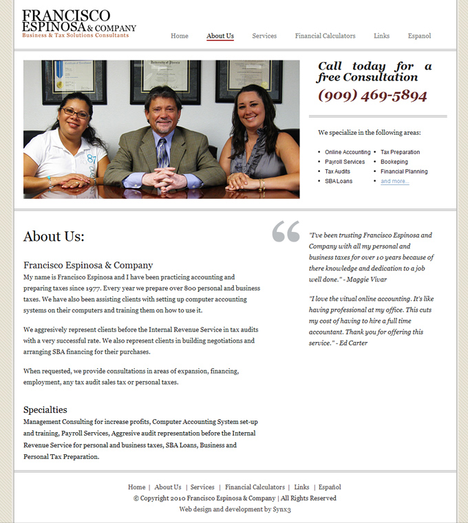 Francisco Espinosa & Company Business and Tax Consultants