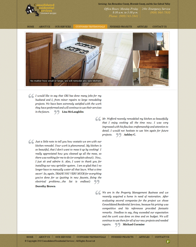Consolidated Residential Services